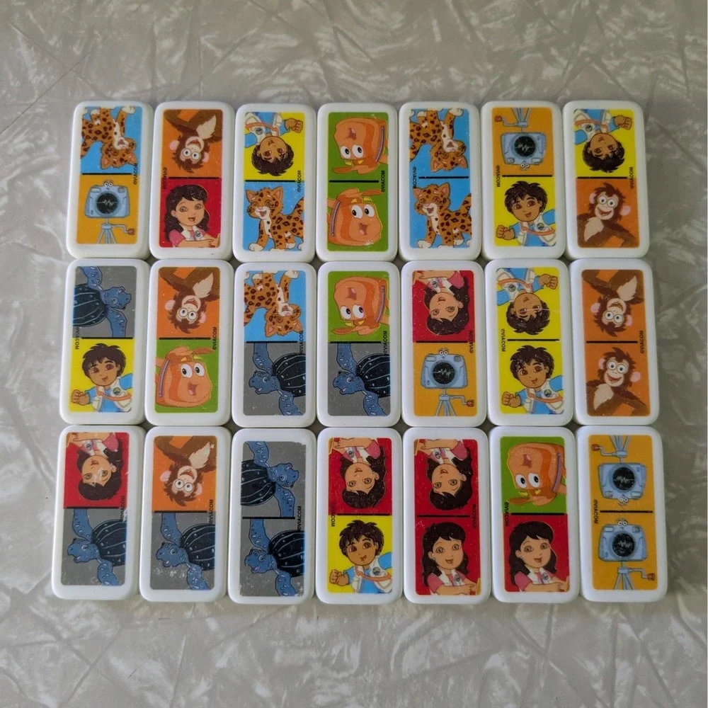 2006 Go Diego Go Dominos‎ Partial Set 21 Pieces Nick Jr Dora the Explorer Game